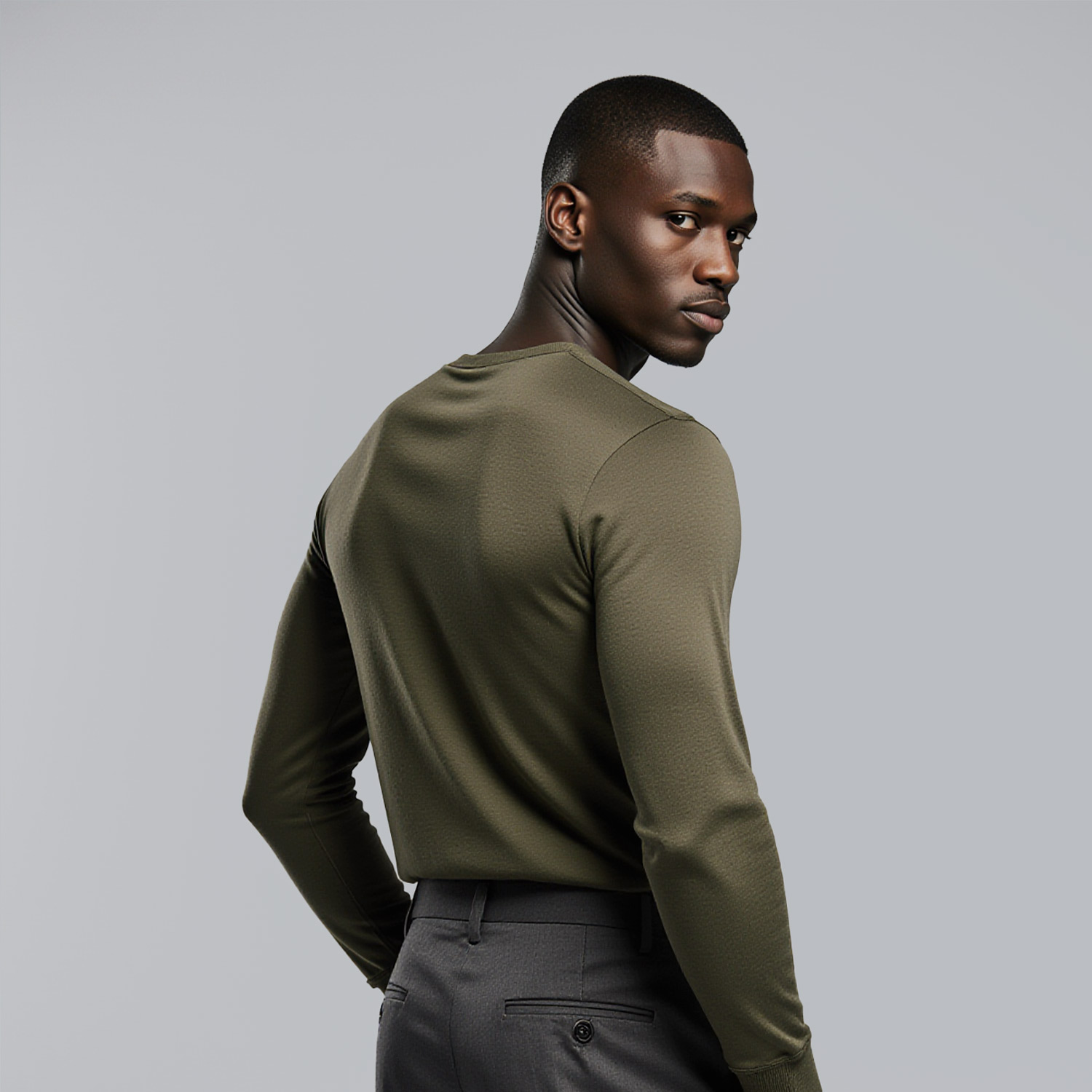 Man in refined casual attire representing Sudsies dry cleaner near Coconut Grove